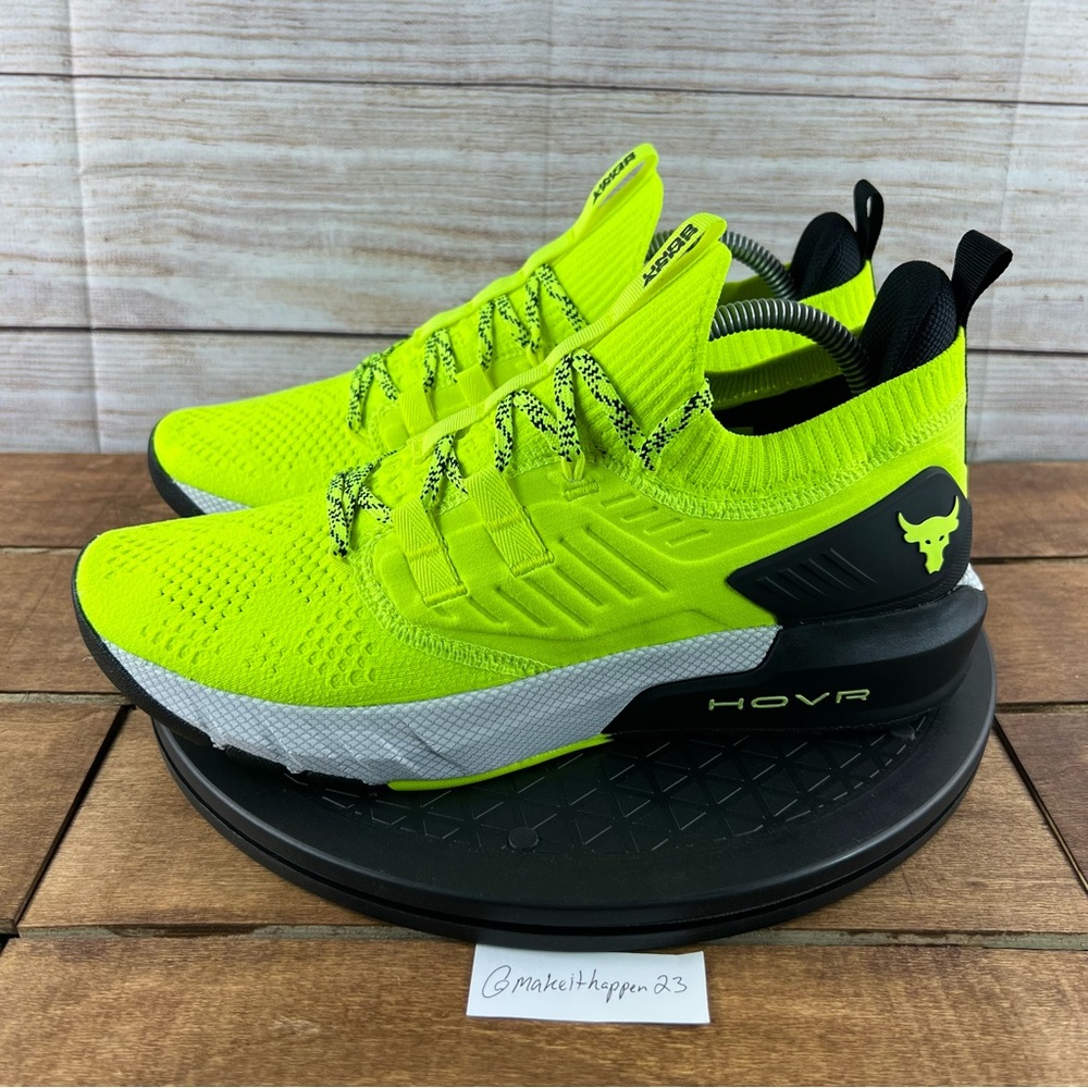 Under Armour UA Project Rock 3 HOVR Volt Black - Picture 3 of 7